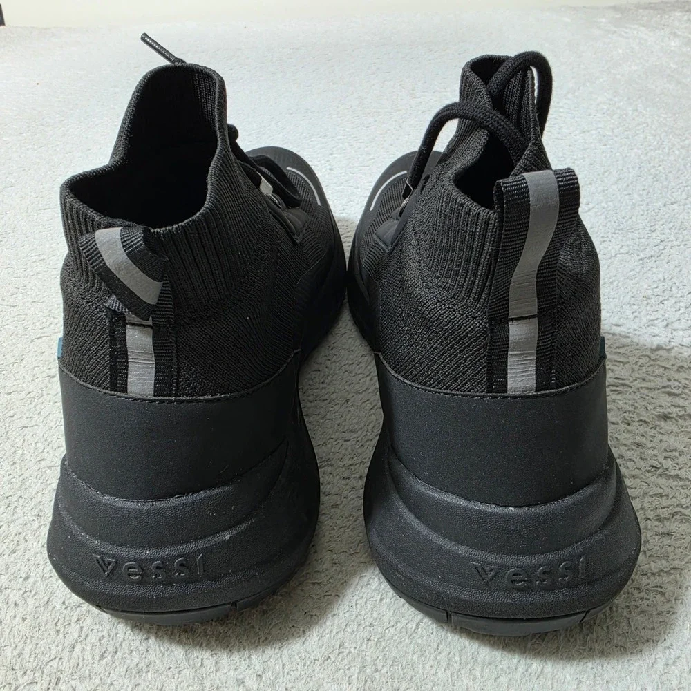 Vessi Stormburst High Top Women Size 11 Black Waterproof Sneakers Boots MINT